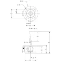 CH Products 2-Axis Potentiometer Joystick Conical Momentary Handle Model M11LOA1P