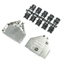 HARTING D-Sub Series Metal Straight D-Sub Backshell 25 Way Strain Relief 09670250348