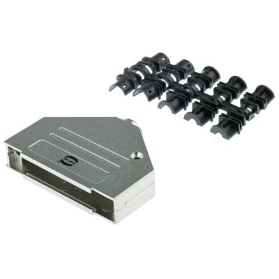 HARTING D-Sub Series Metal Straight D-Sub Backshell 37 Way Strain Relief 09670370348