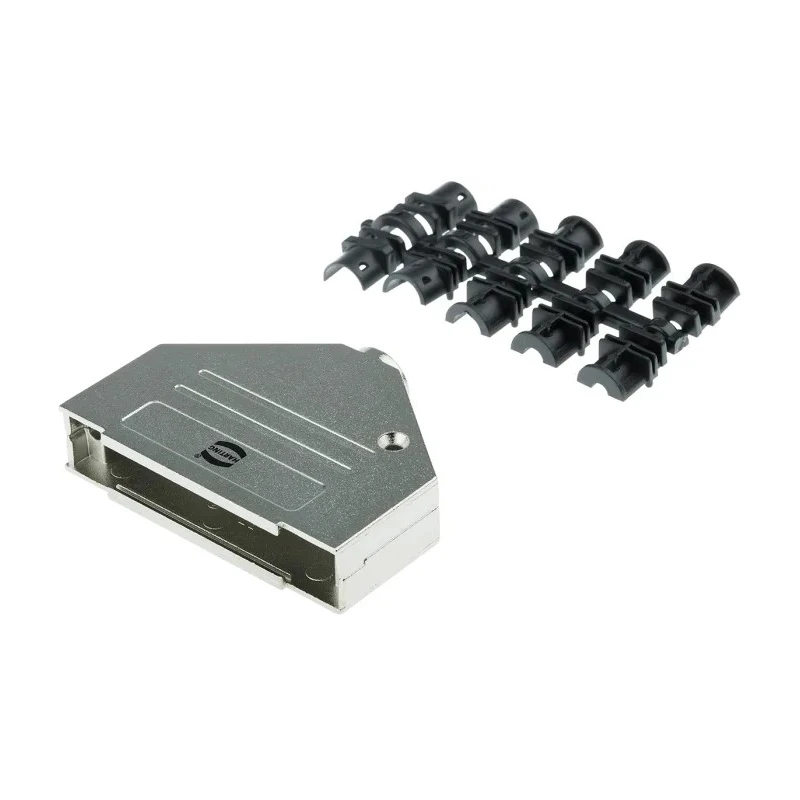 HARTING D-Sub Series Metal Straight D-Sub Backshell 37 Way Strain Relief 09670370348