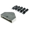 HARTING D-Sub Series Metal Straight D-Sub Backshell 37 Way Strain Relief 09670370348