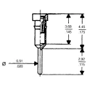 E-TEC 2.54 mm Pitch Vertical 6 Way Through Hole Turned Pin Open Frame DIL Socket, 3A POS-306-S001-95