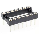 E-TEC POS/POO/PCL 2.54 mm Pitch Vertical 14 Way Through Hole Turned Pin Open Frame DIL Socket 3A POS-314-S001-95