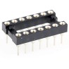 E-TEC POS/POO/PCL 2.54 mm Pitch Vertical 14 Way Through Hole Turned Pin Open Frame DIL Socket 3A POS-314-S001-95