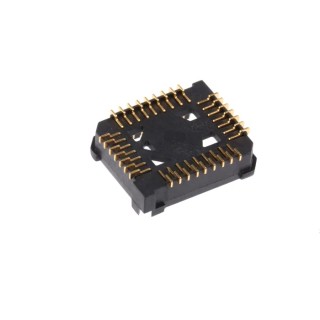 E-TEC 1.27 mm Pitch 32 Way Surface PLCC IC Socket LCC-032-H200-55