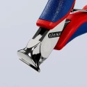 Knipex 120mm Electronic Diagonal Cutter 1 mm Bi-Material Handle Chrome Plated Steel Jaw 62 12 120