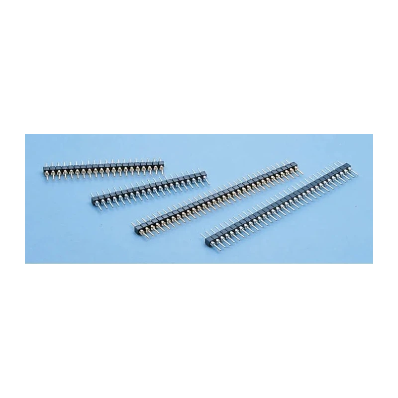 Euroind SIB Series Straight Through Hole Pin Header, 32 Contacts, 2.54 mm Pitch, 1 Row, Unshrouded SIB-132-S037-99