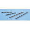 Euroind SIB Series Straight Through Hole Pin Header, 32 Contacts, 2.54 mm Pitch, 1 Row, Unshrouded SIB-132-S037-99