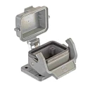 HARTING Han B Range Heavy Duty Power Connector Housing Bulkhead Mount Die Cast Aluminium IP65 1 Lever 09300061306