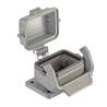 HARTING Han B Range Heavy Duty Power Connector Housing Bulkhead Mount Die Cast Aluminium IP65 1 Lever 09300061306