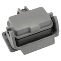 HARTING Han B Range Heavy Duty Power Connector Housing Bulkhead Mount Die Cast Aluminium IP65 IP67 09300101306