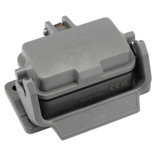 HARTING Han B Range Heavy Duty Power Connector Housing Bulkhead Mount Die Cast Aluminium IP65 IP67 09300101306
