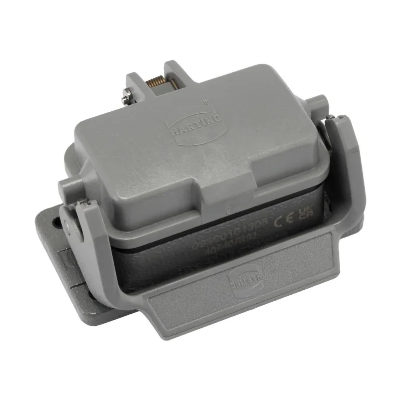 HARTING Han B Range Heavy Duty Power Connector Housing Bulkhead Mount Die Cast Aluminium IP65 IP67 09300101306