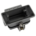 HARTING Han B Range Heavy Duty Power Connector Housing Bulkhead Mount Die Cast Aluminium IP65 IP67 09300101306