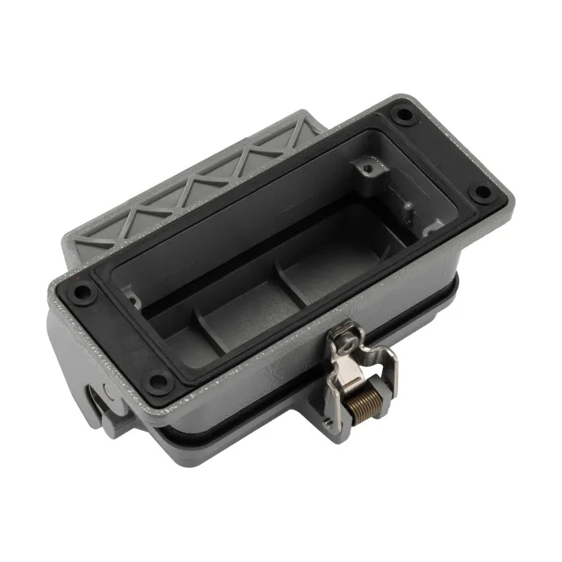 HARTING Han B Range Heavy Duty Power Connector Housing, Die Cast Aluminium Body, IP65 Bulkhead Mount 09300161306