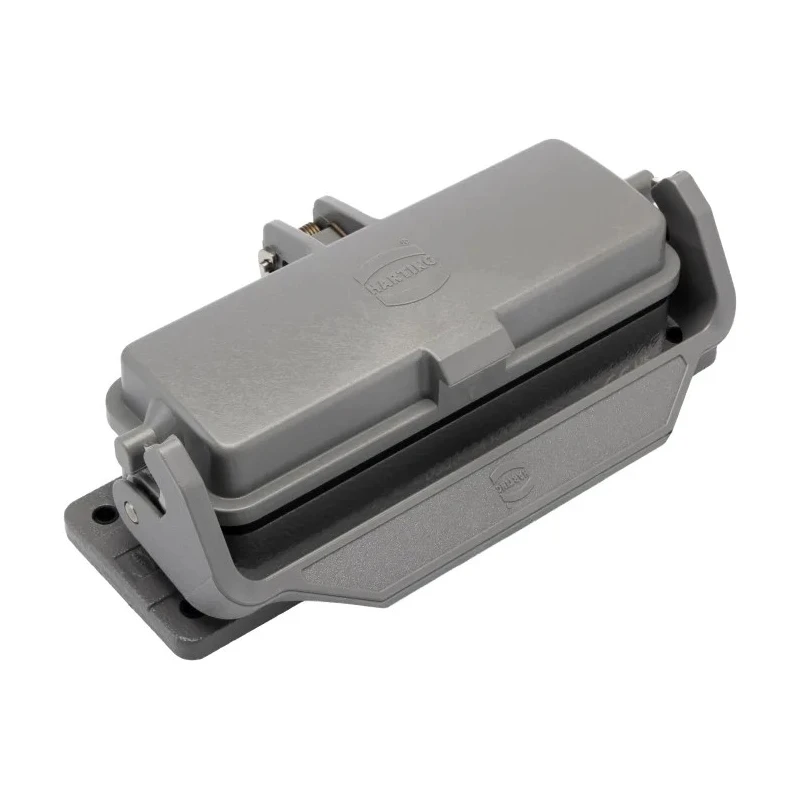 HARTING Heavy Duty Power Connector Housing Han B Series Bulkhead Mount Die Cast Aluminium IP65 09300241306