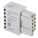 HARTING Heavy Duty Power Connector Module, 10A, HAN Modular Series Female, 12 Contacts 09140122734