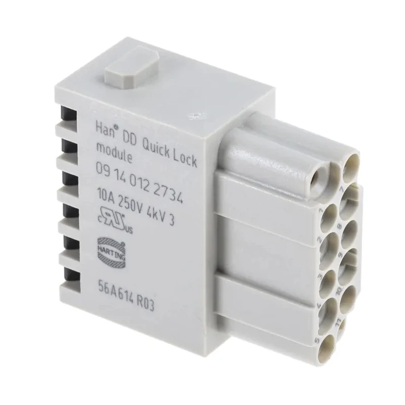 HARTING Heavy Duty Power Connector Module, 10A, HAN Modular Series Female, 12 Contacts 09140122734