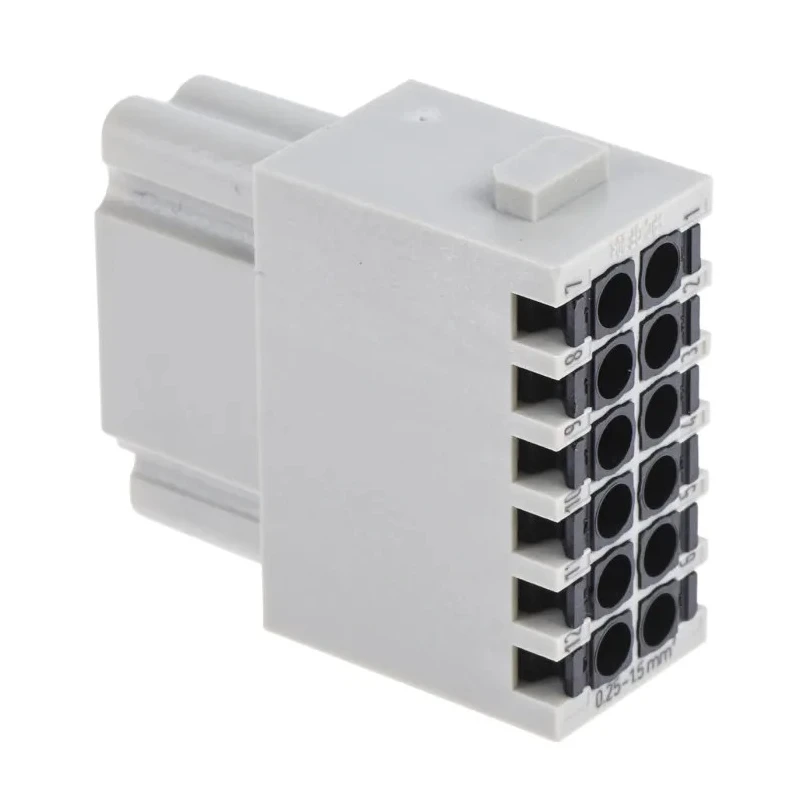 HARTING Heavy Duty Power Connector Module, 10A, HAN Modular Series Female, 12 Contacts 09140122734