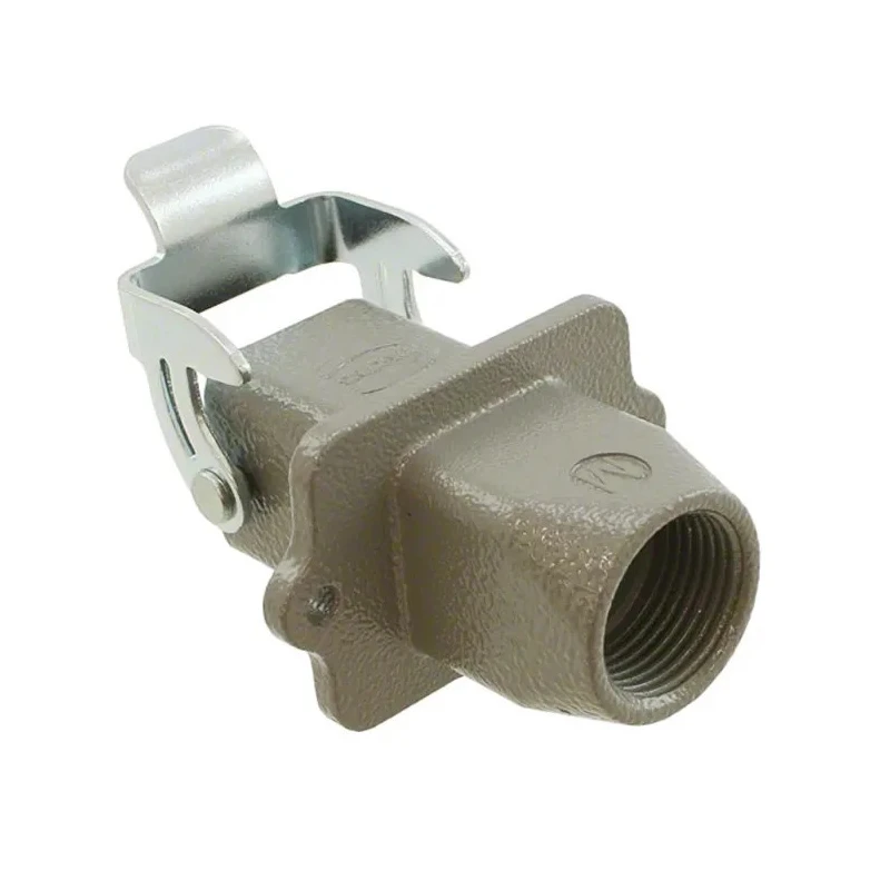 HARTING Han A Range Heavy Duty Power Connector Housing 1 Lever, Die Cast Zinc, IP67/IP44, Panel Mount 19200031120
