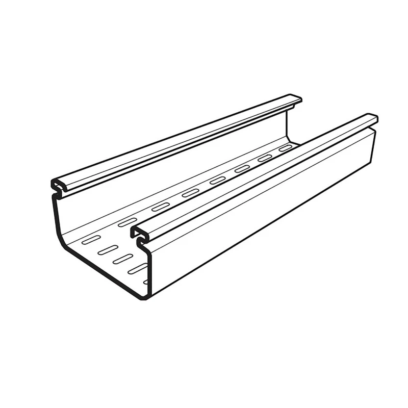 Cablofil International Polyvinyl Chloride Perforated Cable Tray 3 m Length 150 mm Width 50 mm Depth PCT Series 6377 21