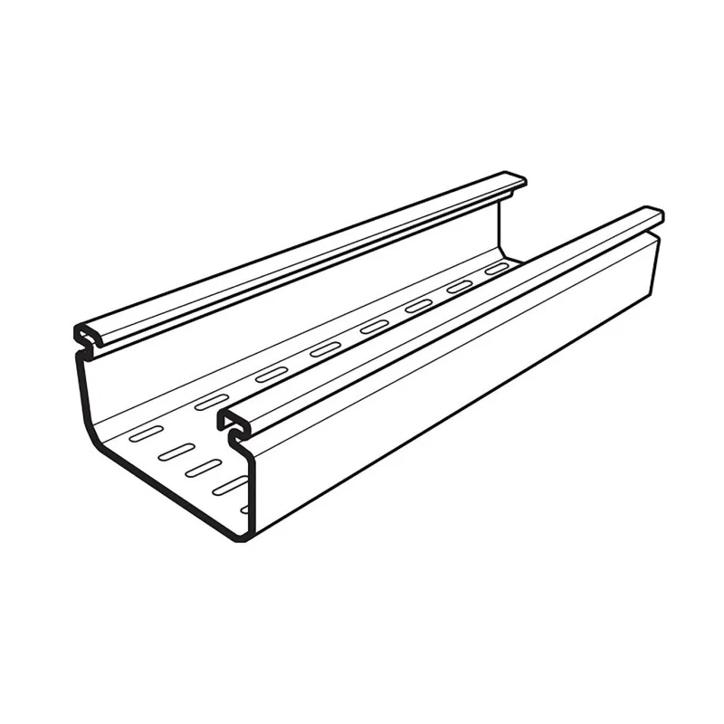 Cablofil International Polyvinyl Chloride PCT Medium Duty Perforated Cable Tray 3 m x 75 mm x 50 mm 6377 01