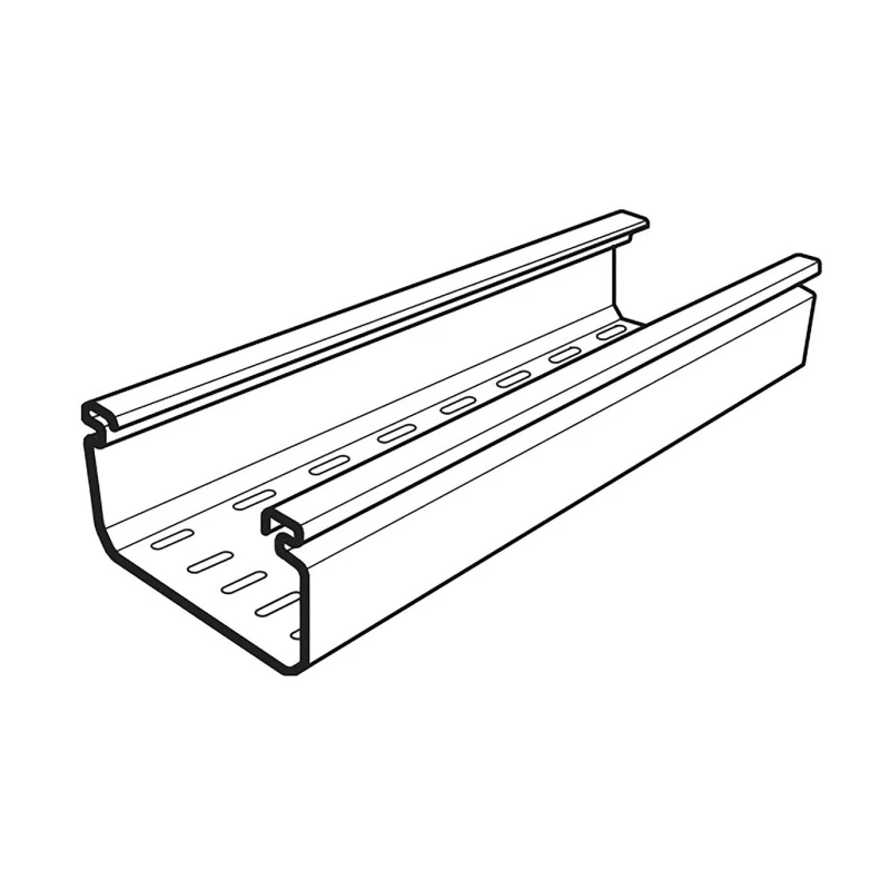Cablofil International Polyvinyl Chloride Perforated Cable Tray PCT 3 m x 100 mm Width x 50 mm Depth 6377 11