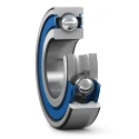 SKF Single Row Deep Groove Ball Bearing 20 mm ID, 42 mm OD, 12 mm Width, Sealed, Stainless Steel, 11000 W 6004-2RS1/VP311