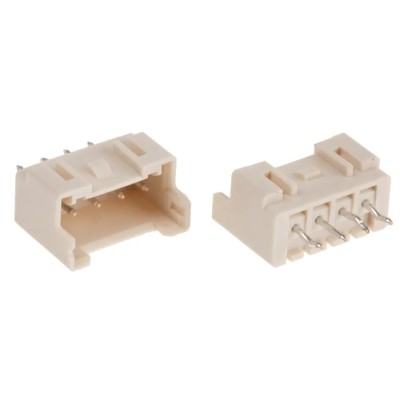 JST XA Series Straight Through Hole Shrouded PCB Header 4 Contacts 2.5 mm Pitch 1 Row B04B-XASK-1 (LF)(SN)