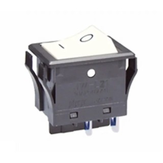 NKK Switches DPST On-Off, Polyamide Housing Panel Mount Rocker Switch, 16A 28V dc, IP66 JWL21RB1A