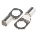 RS PRO Uninsulated Ring Terminal M10.5 Stud Size 4 AWG Wire Size Grey 125-1961