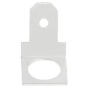 RS PRO Silver Uninsulated Male Spade Connector, Stud Termination, 4.75 x 0.5 mm Tab Size 125-1984