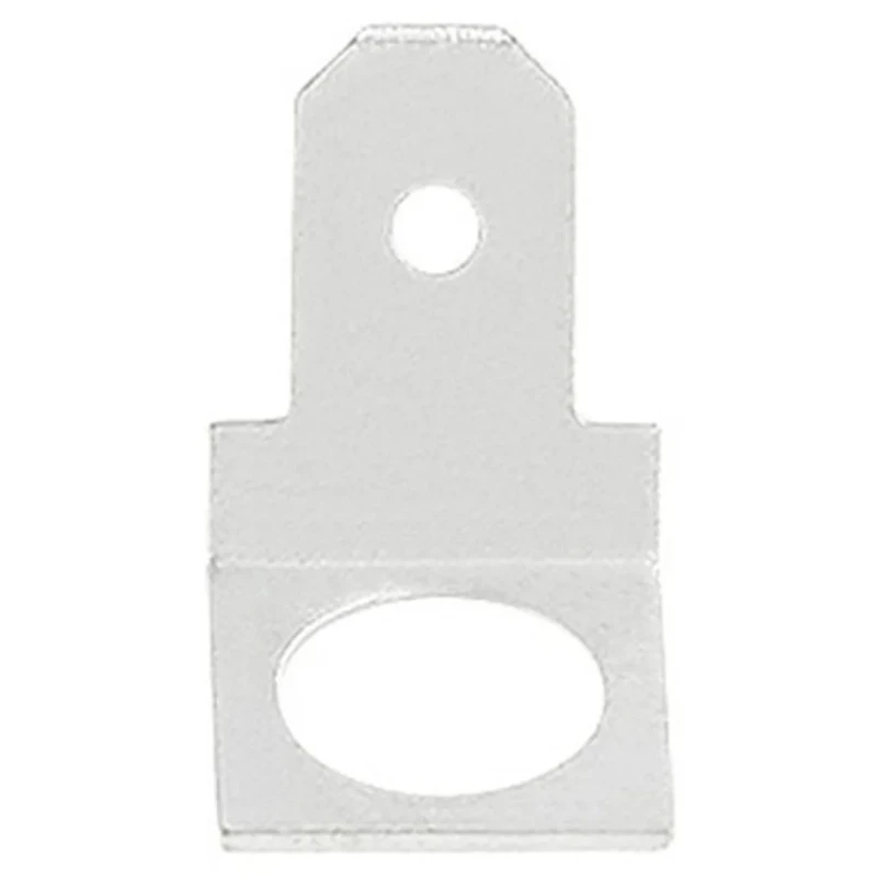 RS PRO Silver Uninsulated Male Spade Connector, Stud Termination, 4.75 x 0.5 mm Tab Size 125-1984