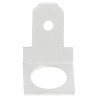 RS PRO Silver Uninsulated Male Spade Connector, Stud Termination, 4.75 x 0.5 mm Tab Size 125-1984