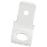 RS PRO Silver Uninsulated Male Spade Connector, Stud Termination, 6.35 x 0.8 mm Tab Size 125-1986