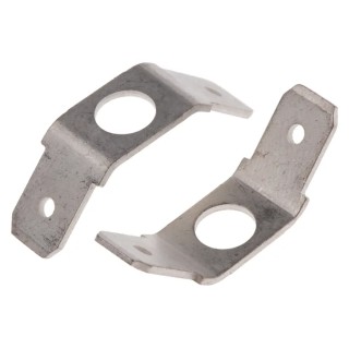 RS Pro Silver Uninsulated Male Spade Connector, Stud, 6.35 x 0.8 mm Tab Size 125-1991