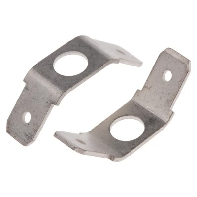 RS Pro Silver Uninsulated Male Spade Connector, Stud, 6.35 x 0.8 mm Tab Size 125-1991