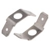 RS Pro Silver Uninsulated Male Spade Connector, Stud, 6.35 x 0.8 mm Tab Size 125-1991