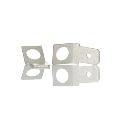 RS PRO Silver Uninsulated Male Spade Connector, Stud, 6.35 x 0.8 mm Tab Size 125-1987