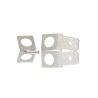 RS PRO Silver Uninsulated Male Spade Connector, Stud, 6.35 x 0.8 mm Tab Size 125-1987