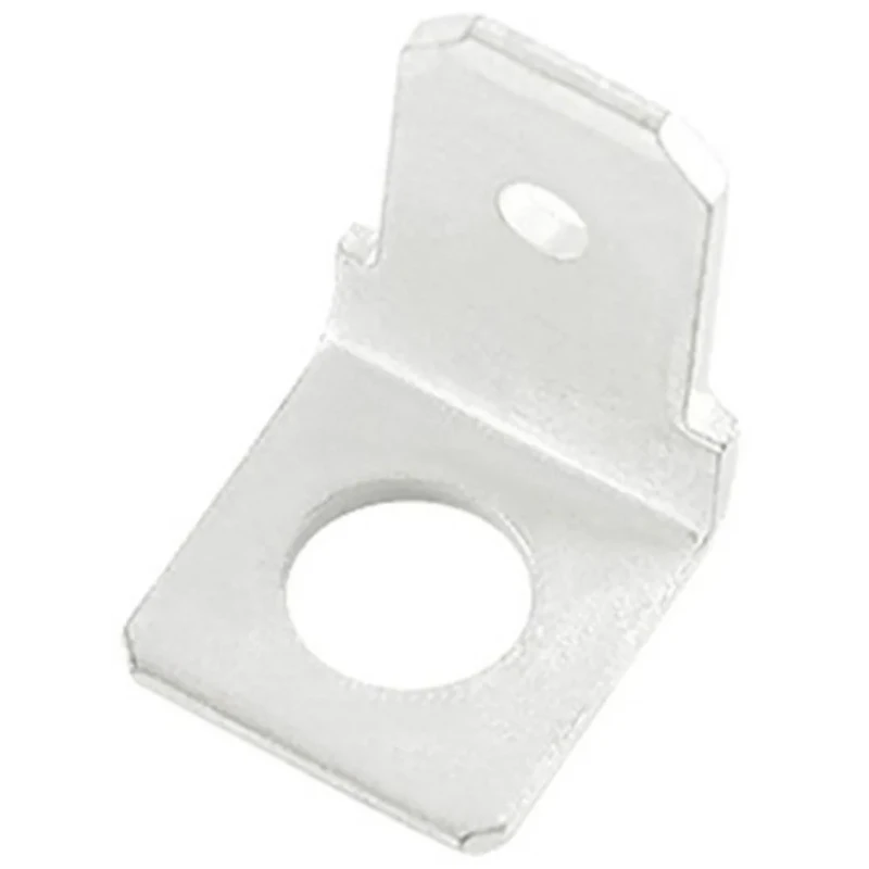 TE Connectivity RS PRO Silver Uninsulated Male Spade Connector Stud 6.35 x 0.8 mm Tab Size 125-1995