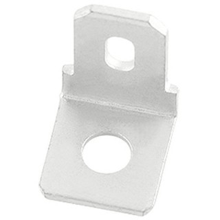 RND RS PRO Silver Uninsulated Male Spade Connector Stud 6.35 x 0.8 mm Tab Size 125-1996