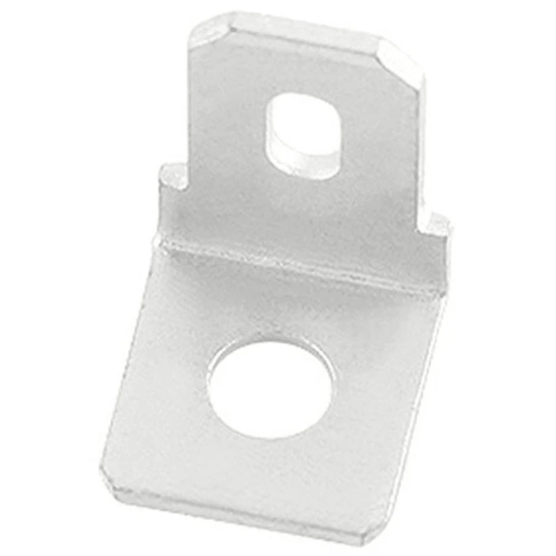 RND RS PRO Silver Uninsulated Male Spade Connector Stud 6.35 x 0.8 mm Tab Size 125-1996