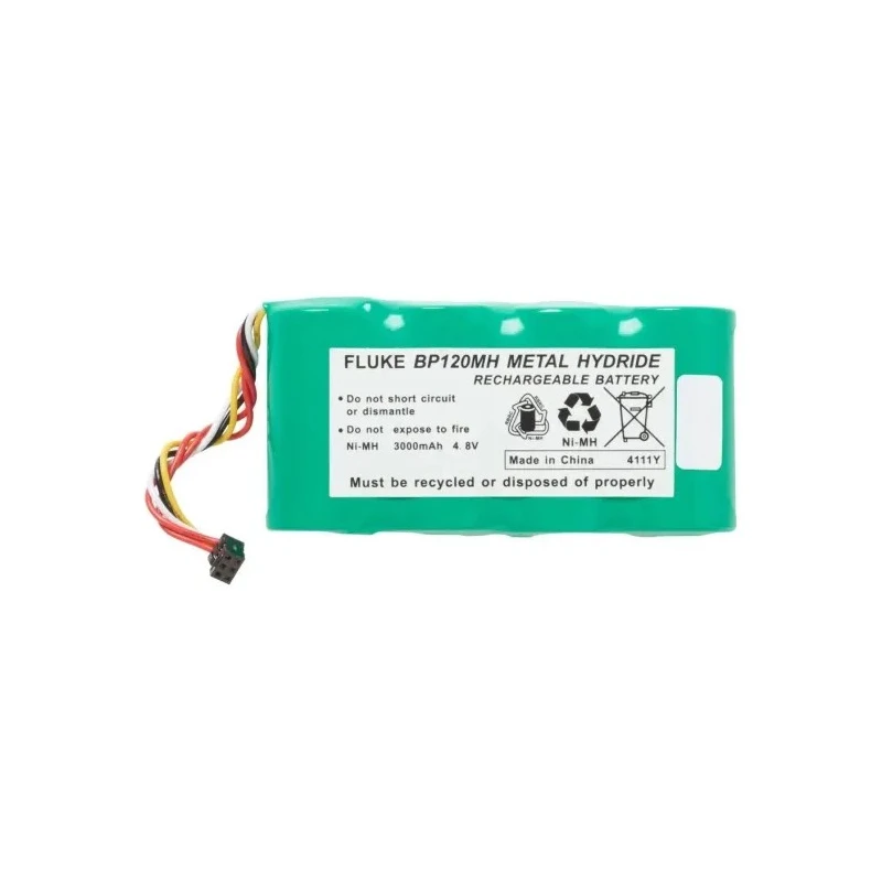 Fluke Oscilloscope Battery Pack Nickel-Metal Hydride 4.8V 3000mAh Compatible with 120 Series, 43B Series, 43 Series BP120