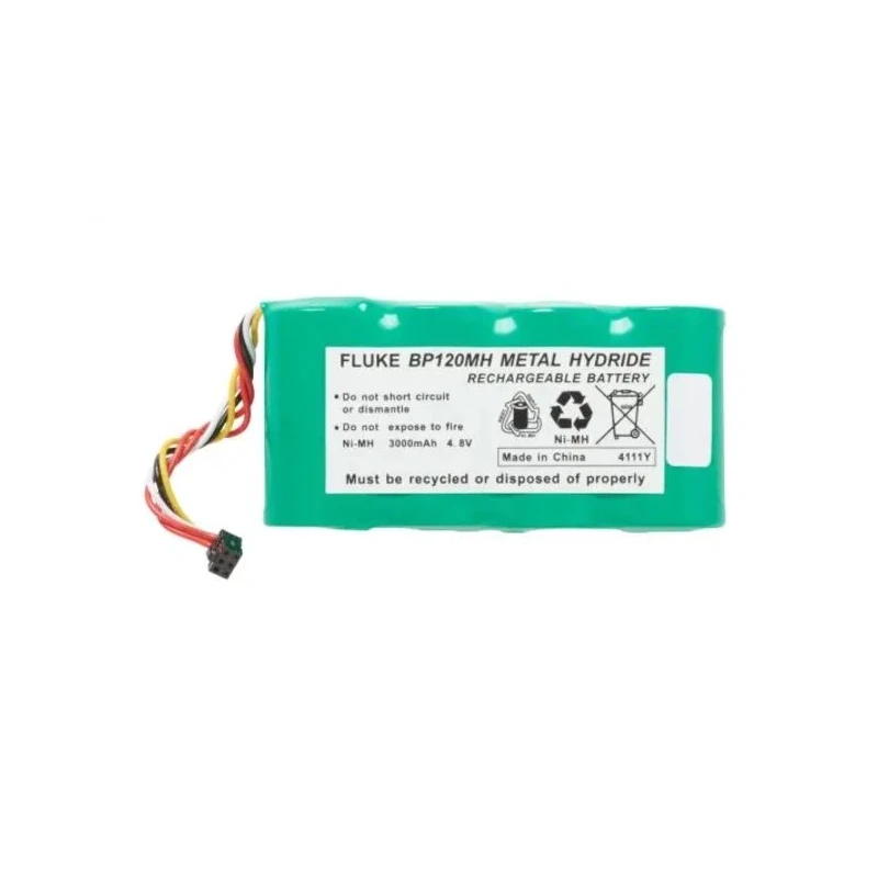 Fluke Oscilloscope Battery Pack Nickel-Metal Hydride 4.8V 3000mAh Compatible with 120 Series, 43B Series, 43 Series BP120
