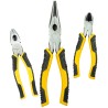 Stanley Dynagrip 3-Piece Forged Steel Plier Set Combination Cutters Long Nose STHT0-75094