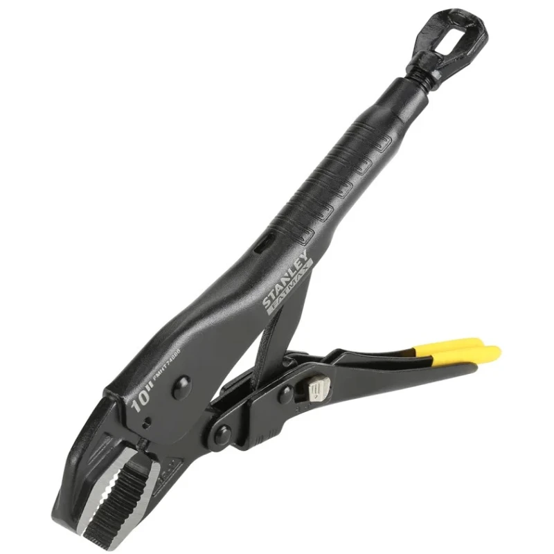 Stanley Locking Plier Curved Steel Black Finish 247.6mm Overall FMHT0-74886