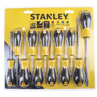 Stanley Phillips, Pozidriv, Slotted, Torx Standard Screwdriver Set, 12-Piece STHT0-60212