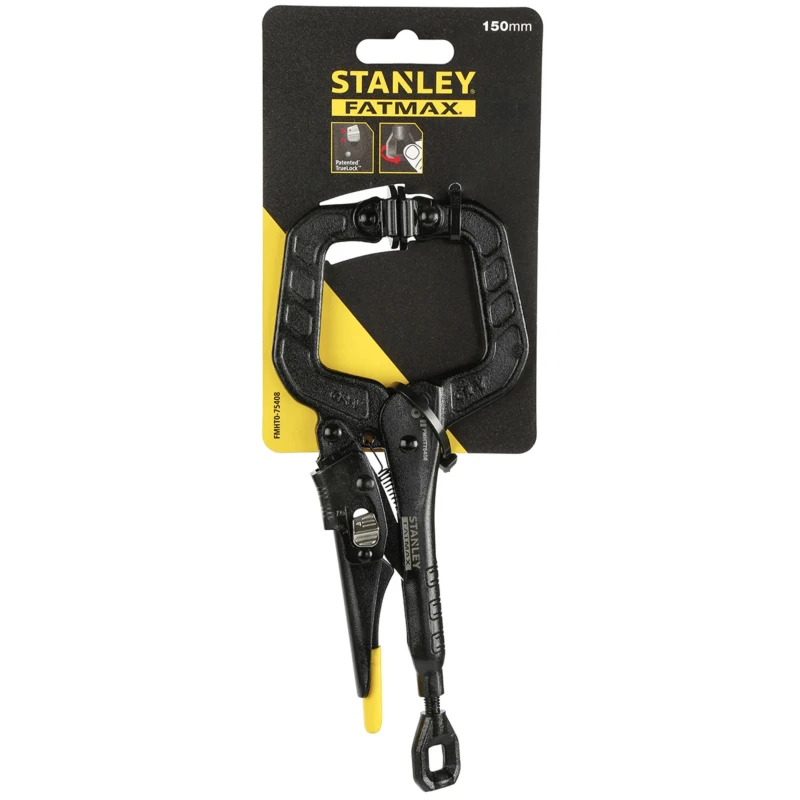 Stanley 4-Piece Lock-Grip Plier C-Clamp 150mm Overall Length FMHT0-75408