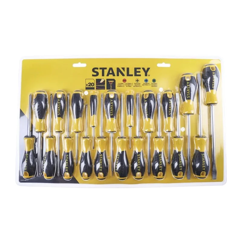 Stanley Phillips, Pozidriv, Slotted, Torx Standard 20-Piece Screwdriver Set STHT0-60213
